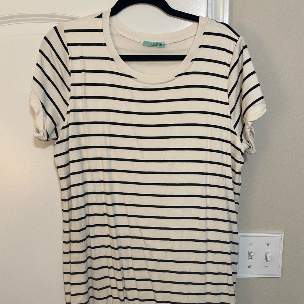 Striped tshirt dress